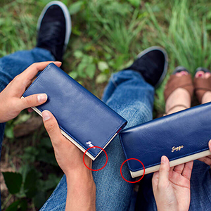 メンズバイカラー長財布